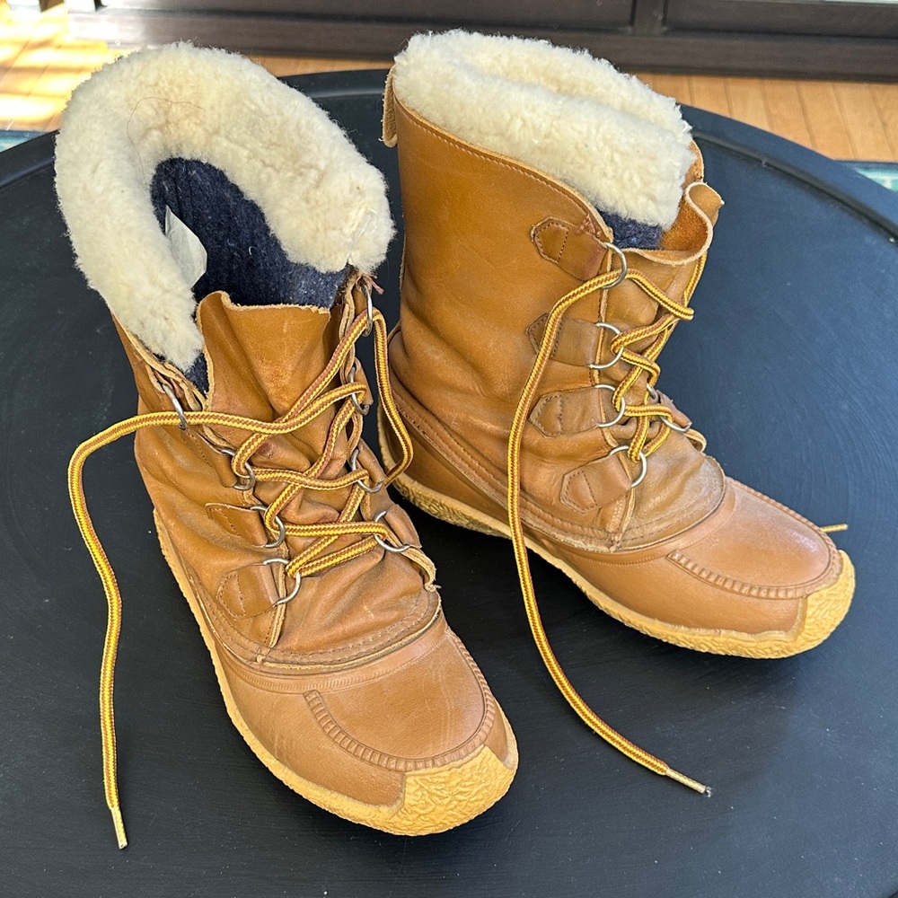 VTG Sorel Chugalug Winter Boots by Kaufman • Lace-up • Women’s Size 7